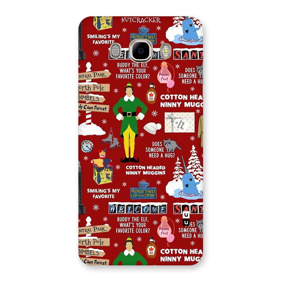 Christmas Cute Doodles Back Case for Galaxy J7 2016
