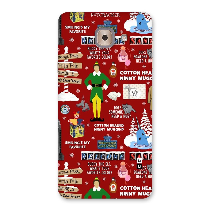 Christmas Cute Doodles Back Case for Galaxy J7 Max