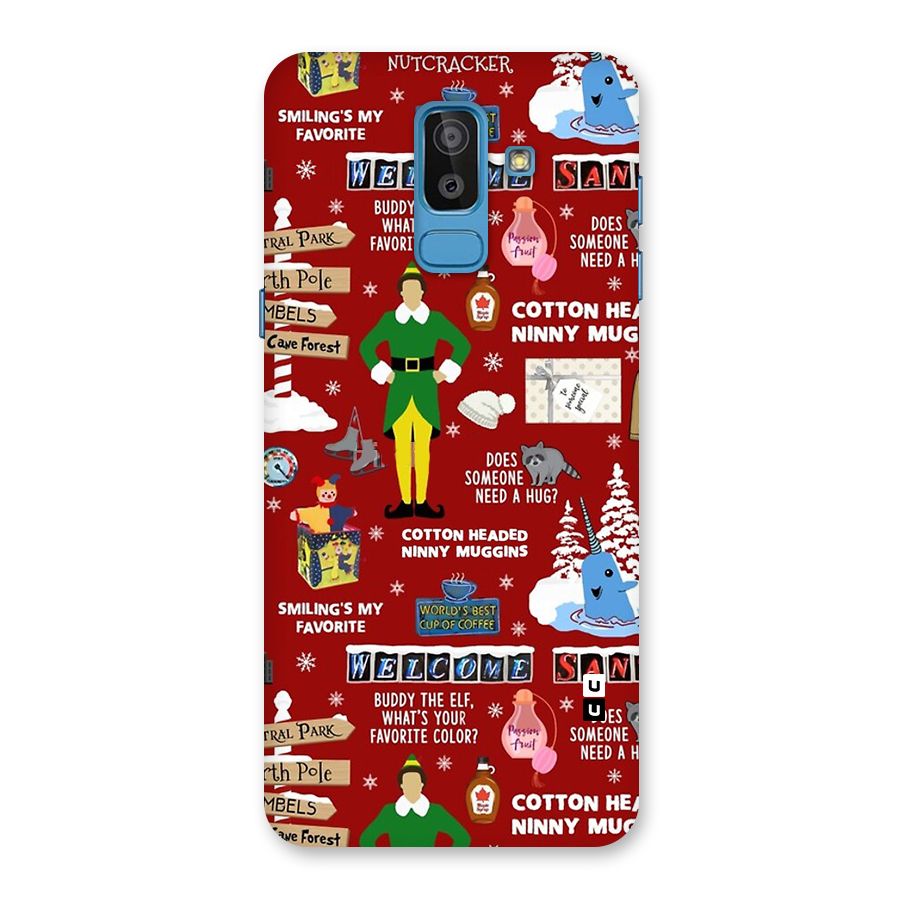 Christmas Cute Doodles Back Case for Galaxy J8