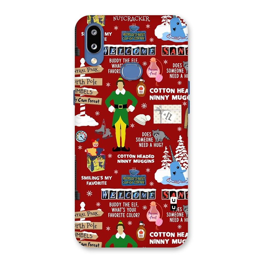 Christmas Cute Doodles Back Case for Galaxy M01s