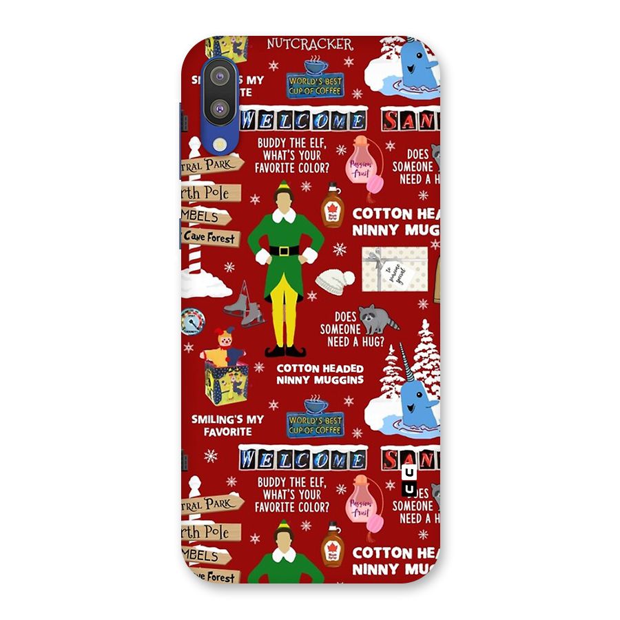 Christmas Cute Doodles Back Case for Galaxy M10