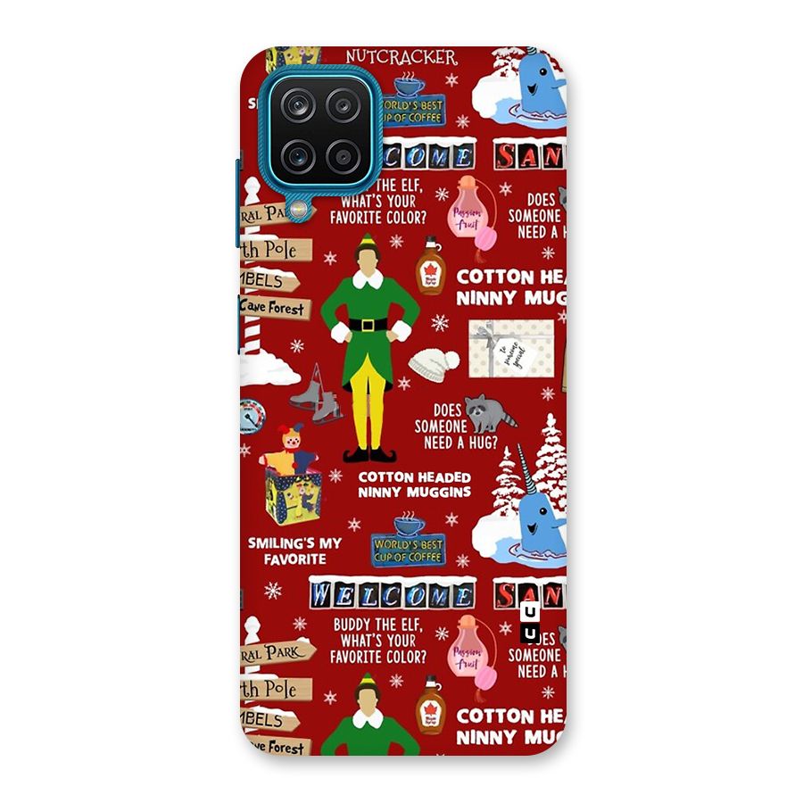 Christmas Cute Doodles Back Case for Galaxy M12