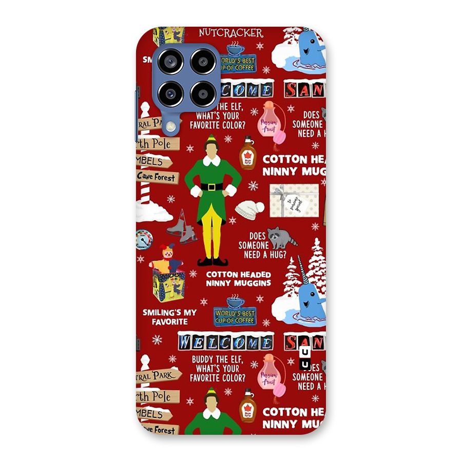 Christmas Cute Doodles Back Case for Galaxy M53 5G