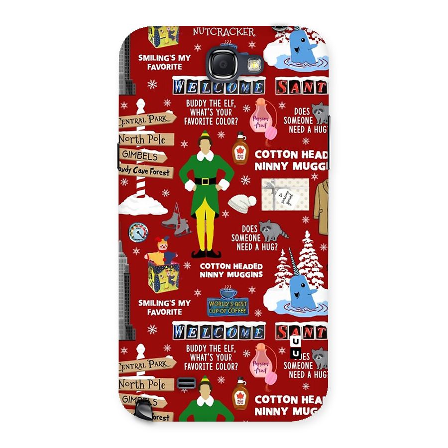 Christmas Cute Doodles Back Case for Galaxy Note 2