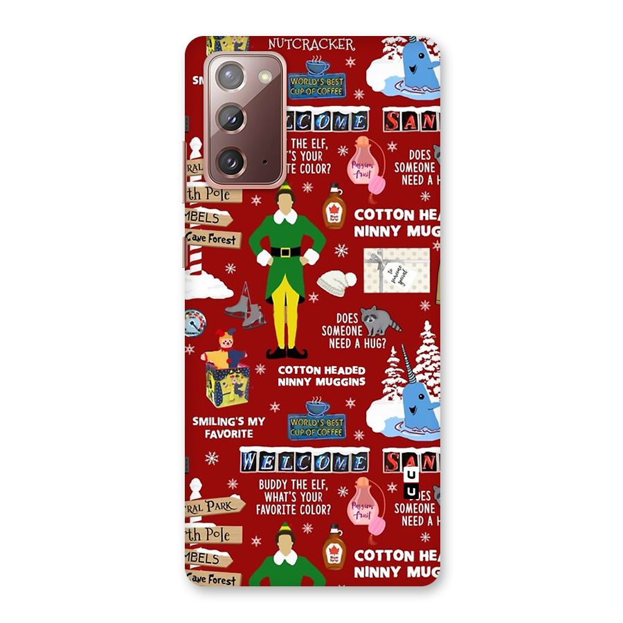 Christmas Cute Doodles Back Case for Galaxy Note 20