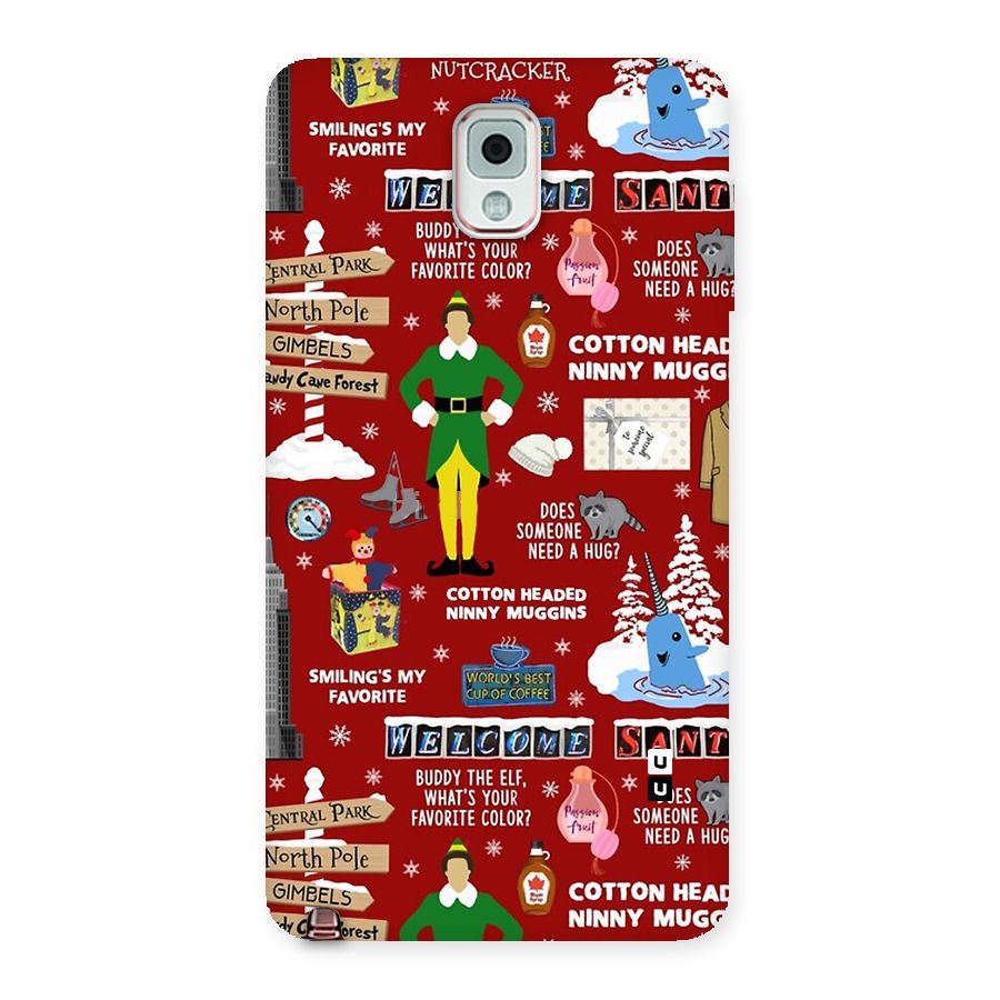 Christmas Cute Doodles Back Case for Galaxy Note 3