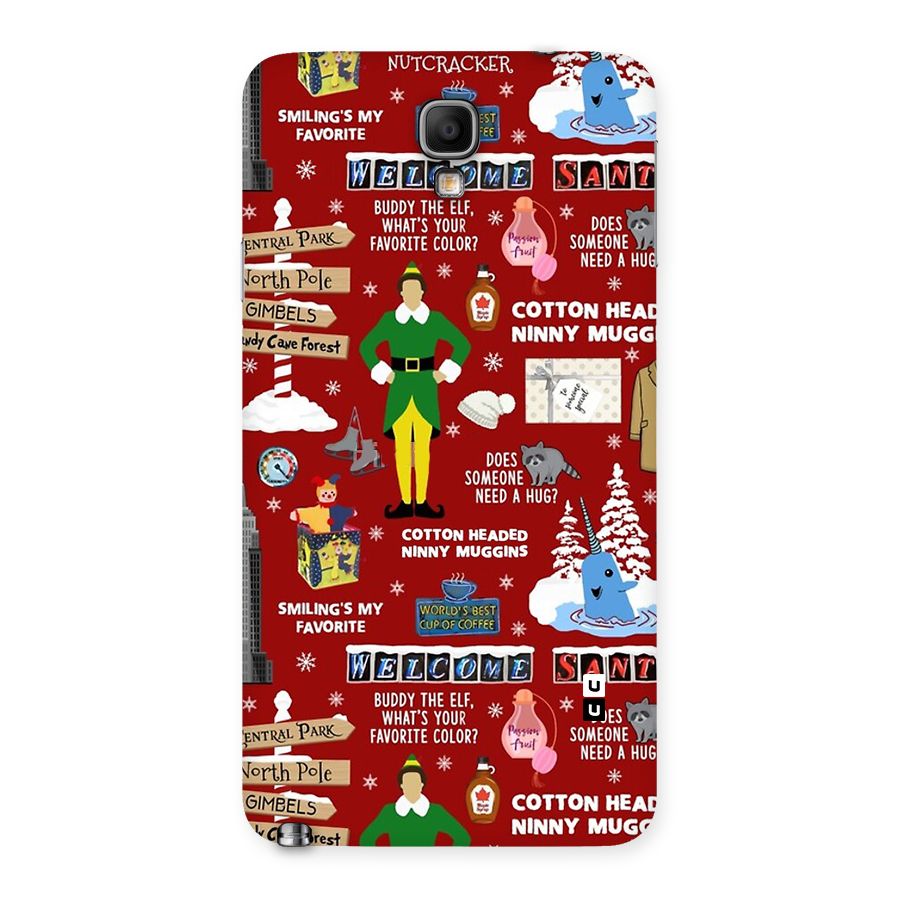 Christmas Cute Doodles Back Case for Galaxy Note 3 Neo