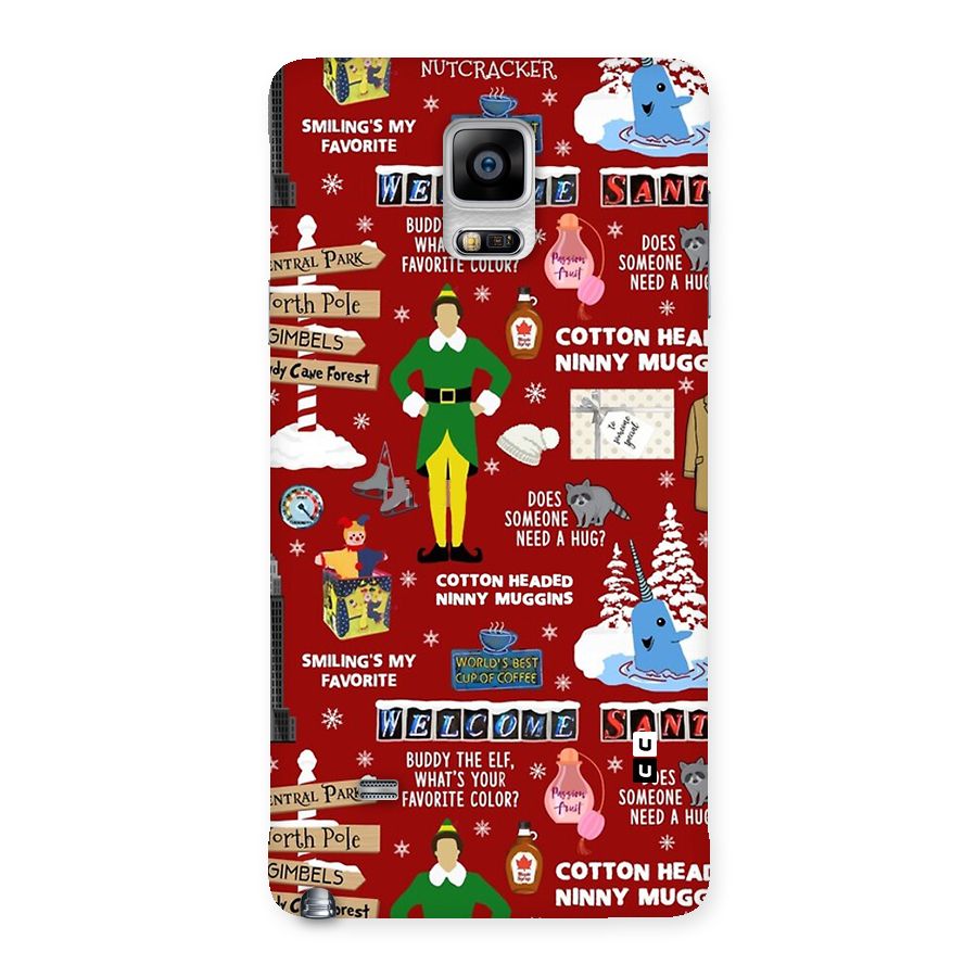 Christmas Cute Doodles Back Case for Galaxy Note 4
