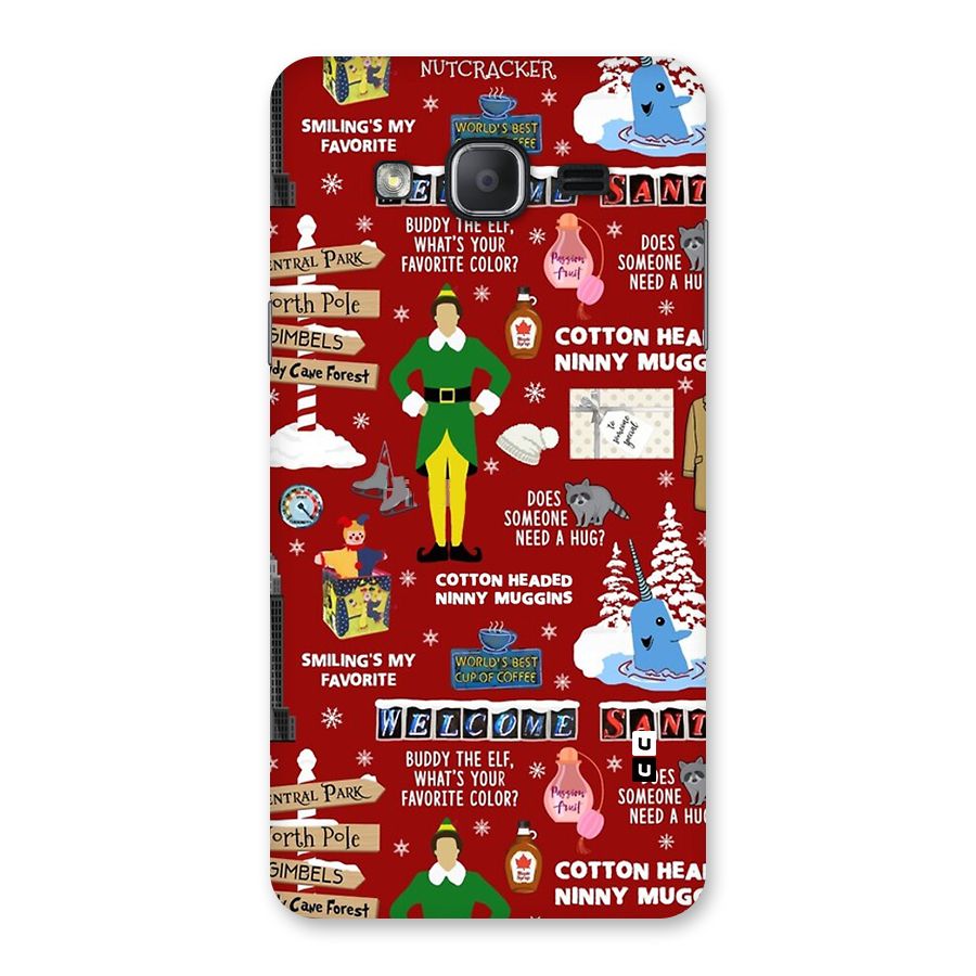 Christmas Cute Doodles Back Case for Galaxy On7 2015