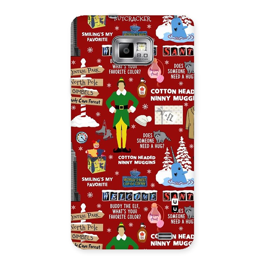 Christmas Cute Doodles Back Case for Galaxy S2