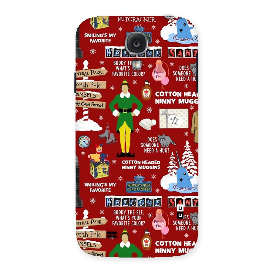 Christmas Cute Doodles Back Case for Galaxy S4