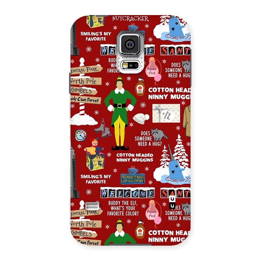 Christmas Cute Doodles Back Case for Galaxy S5