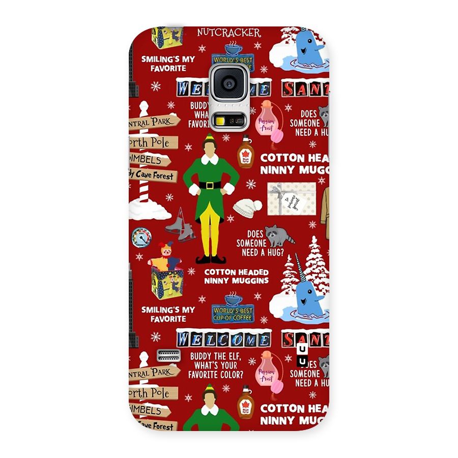 Christmas Cute Doodles Back Case for Galaxy S5 Mini
