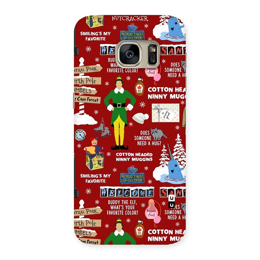 Christmas Cute Doodles Back Case for Galaxy S7