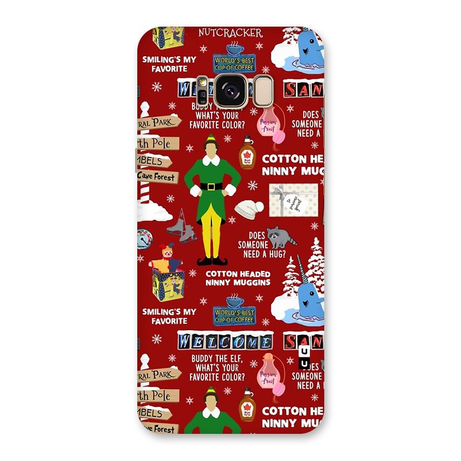 Christmas Cute Doodles Back Case for Galaxy S8 Plus