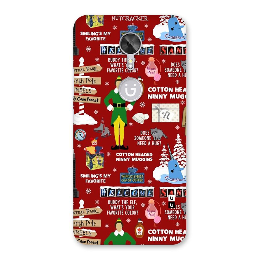 Christmas Cute Doodles Back Case for Gionee A1