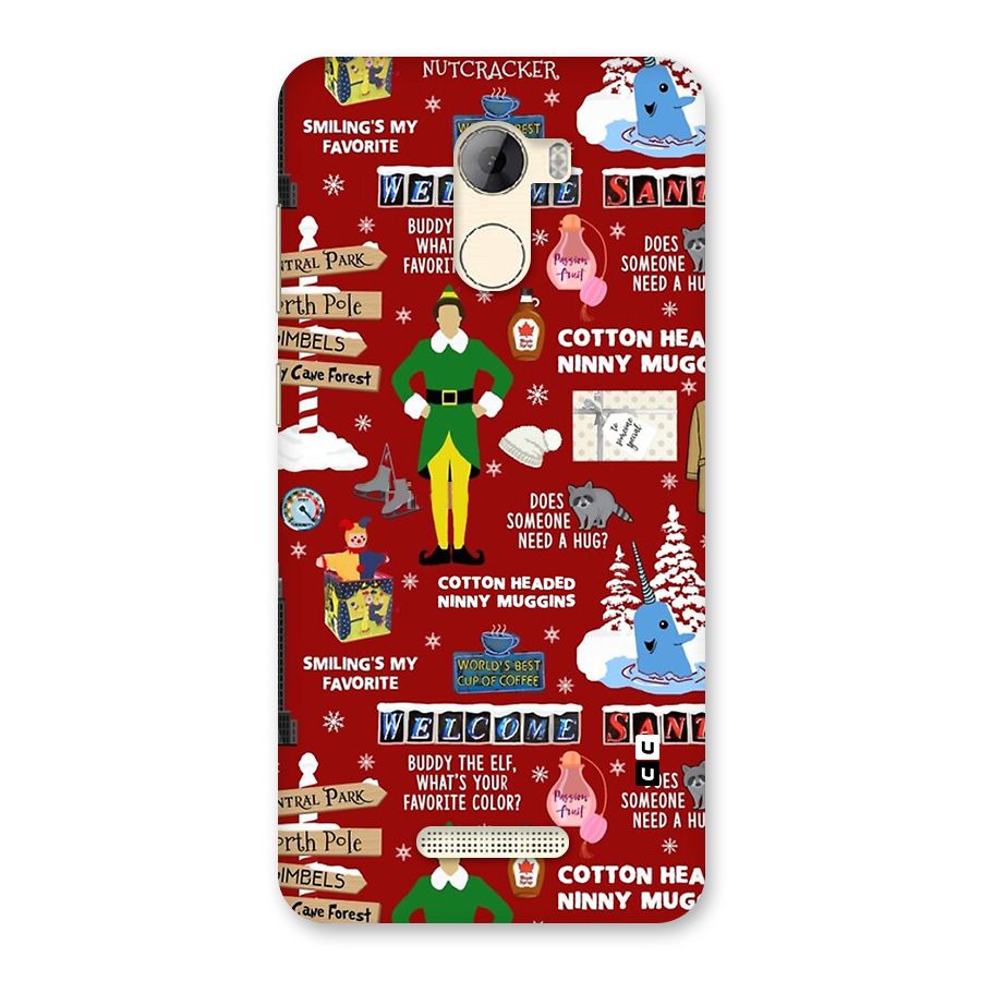 Christmas Cute Doodles Back Case for Gionee A1 LIte
