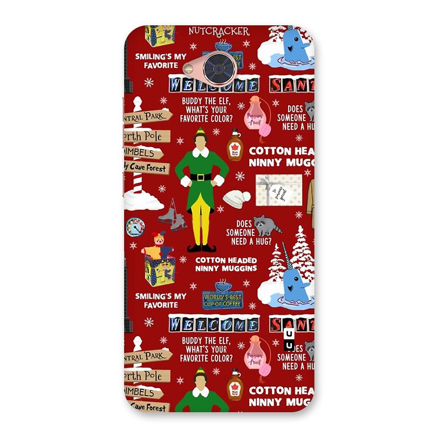 Christmas Cute Doodles Back Case for Gionee S6 Pro