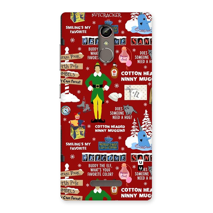 Christmas Cute Doodles Back Case for Gionee S6s