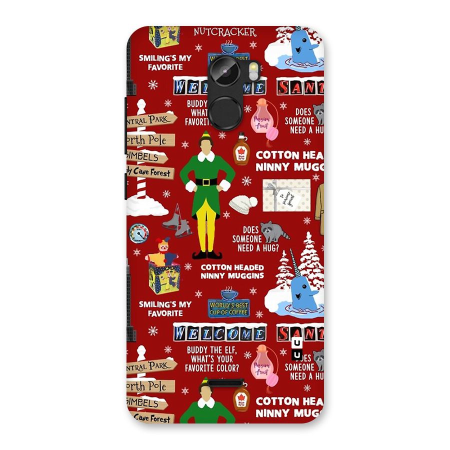 Christmas Cute Doodles Back Case for Gionee X1