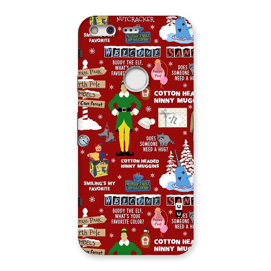 Christmas Cute Doodles Back Case for Google Pixel