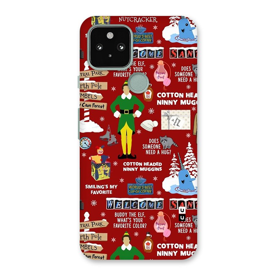 Christmas Cute Doodles Back Case for Google Pixel 5