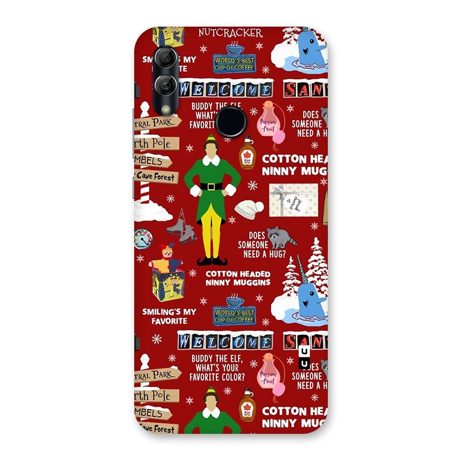 Christmas Cute Doodles Back Case for Honor 10 Lite
