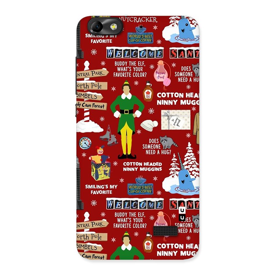 Christmas Cute Doodles Back Case for Honor 4C