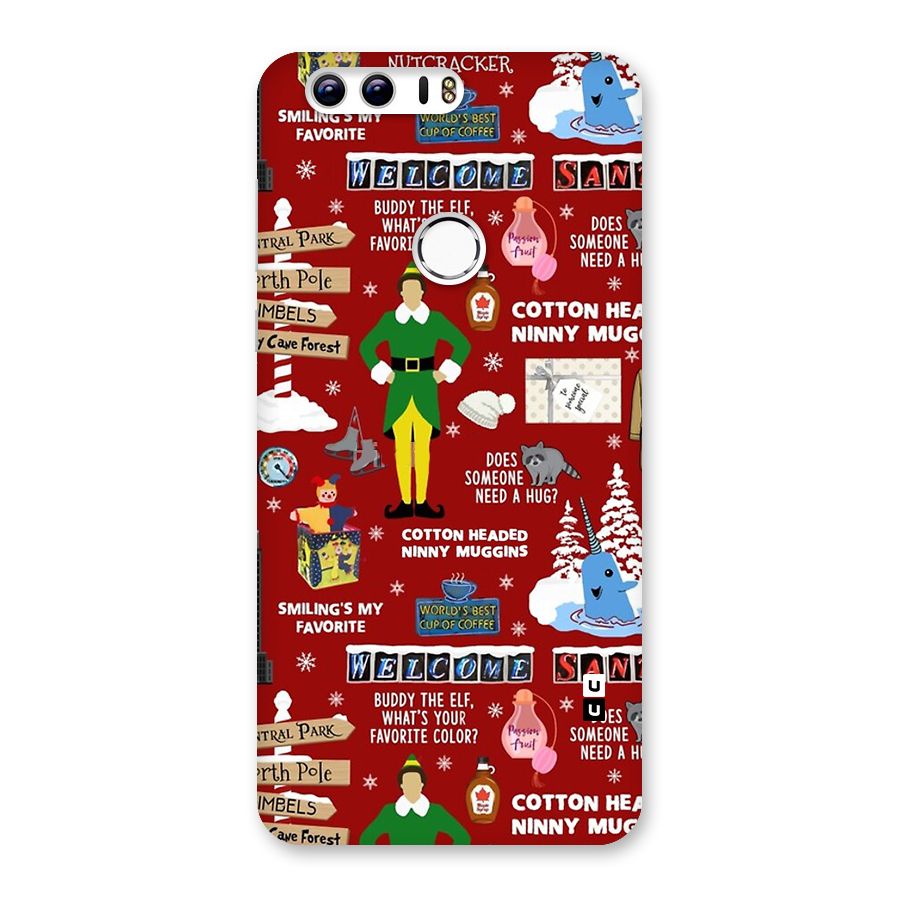 Christmas Cute Doodles Back Case for Honor 8