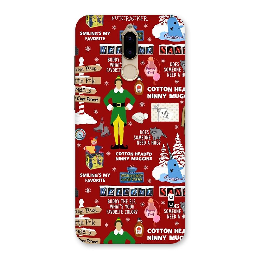 Christmas Cute Doodles Back Case for Honor 9i
