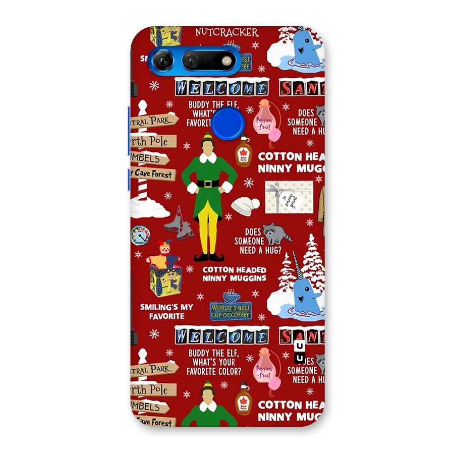 Christmas Cute Doodles Back Case for Honor View 20
