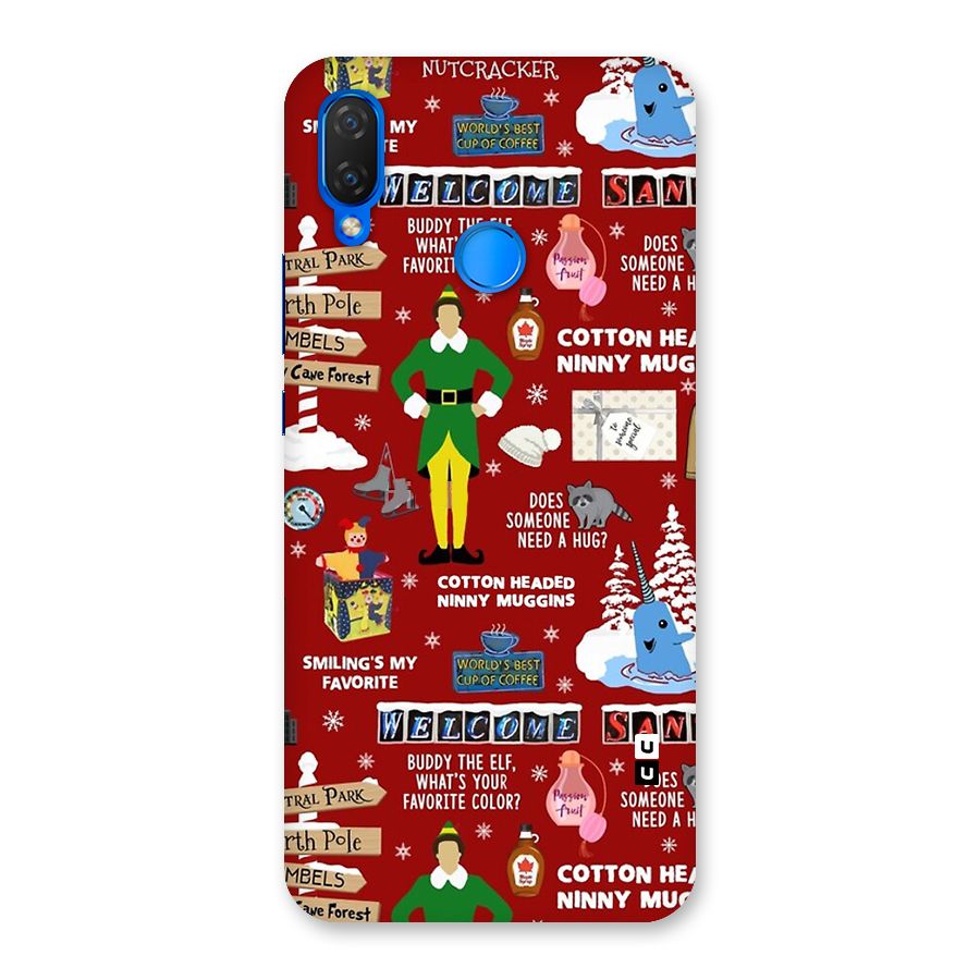 Christmas Cute Doodles Back Case for Huawei P Smart+