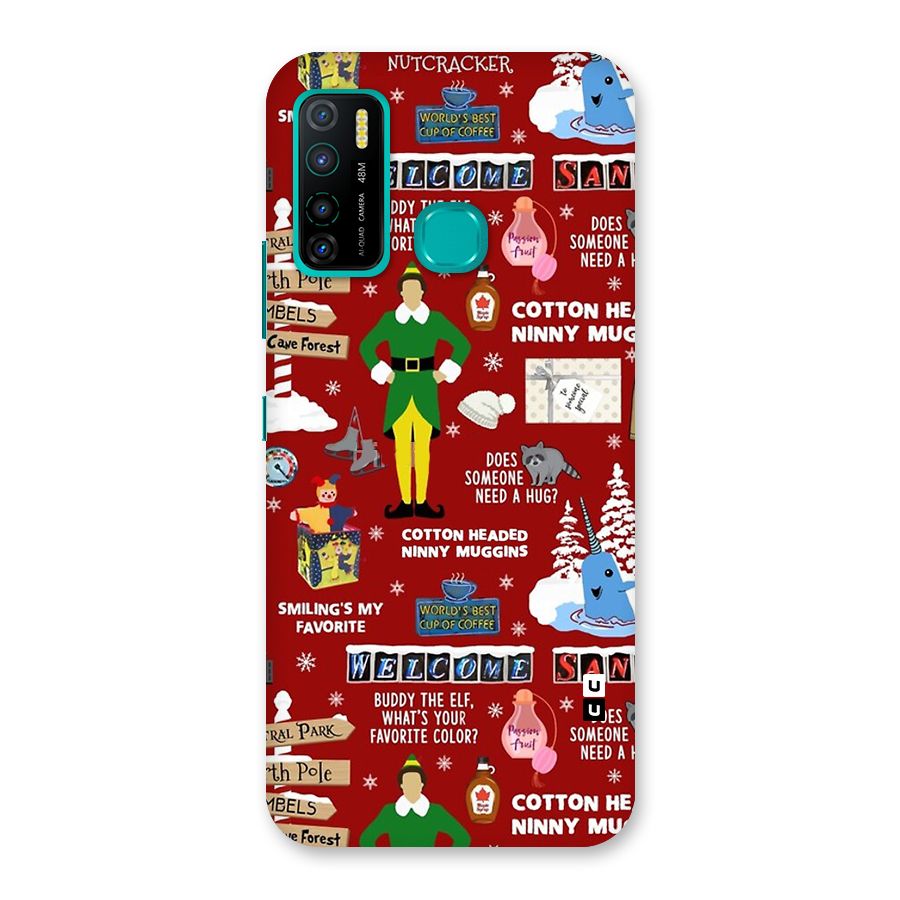 Christmas Cute Doodles Back Case for Infinix Hot 9 Pro