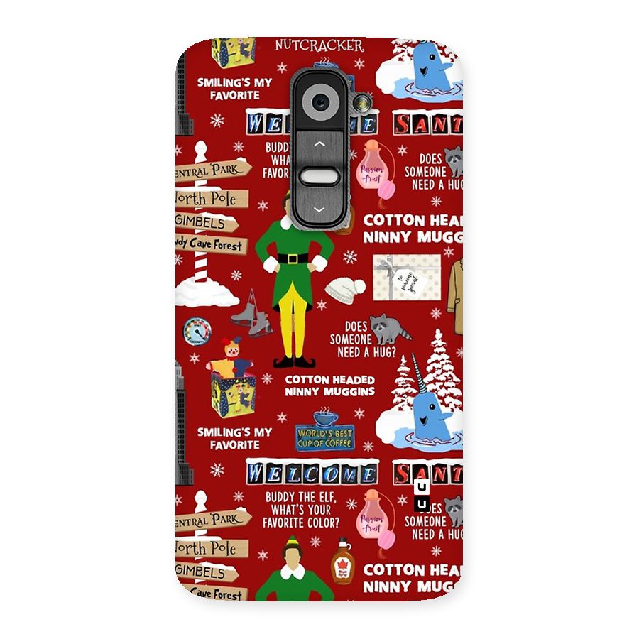 Christmas Cute Doodles Back Case for LG G2