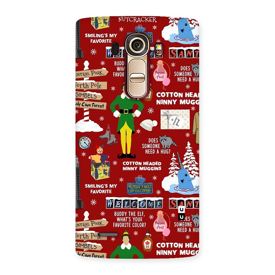 Christmas Cute Doodles Back Case for LG G4