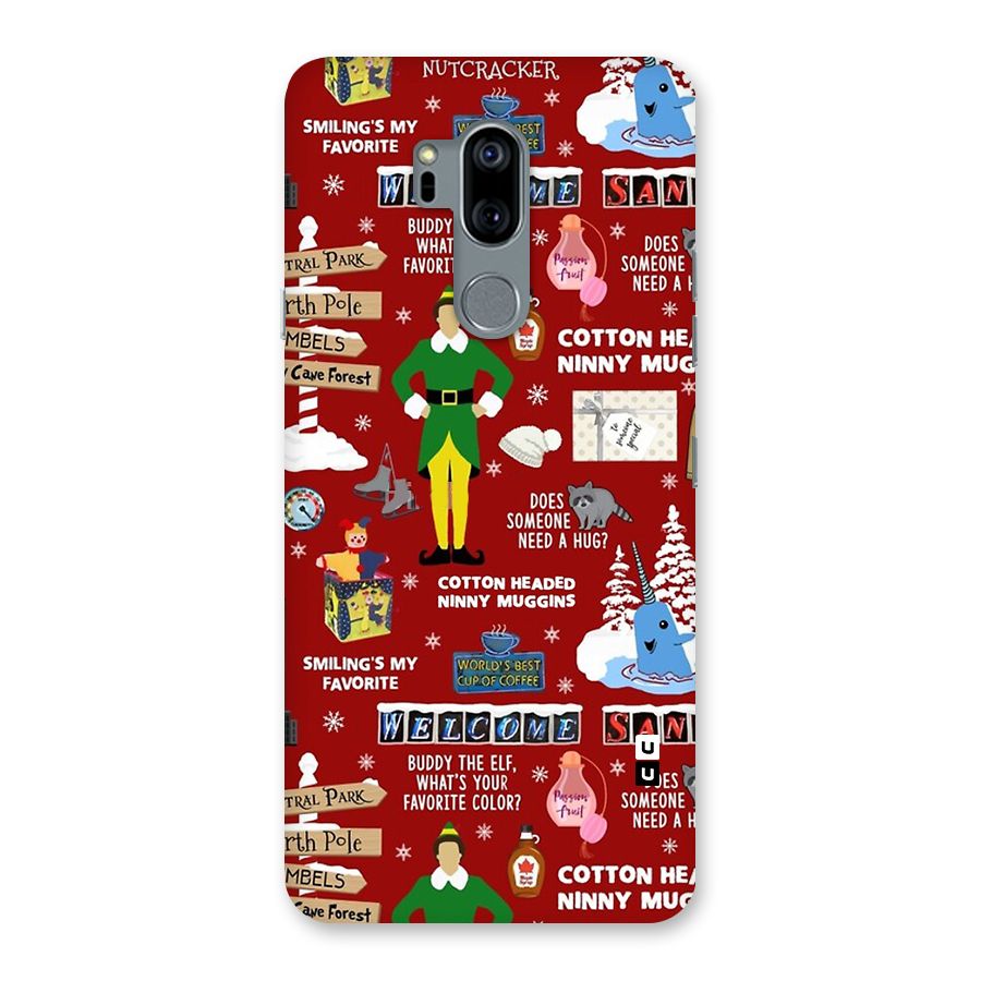 Christmas Cute Doodles Back Case for LG G7