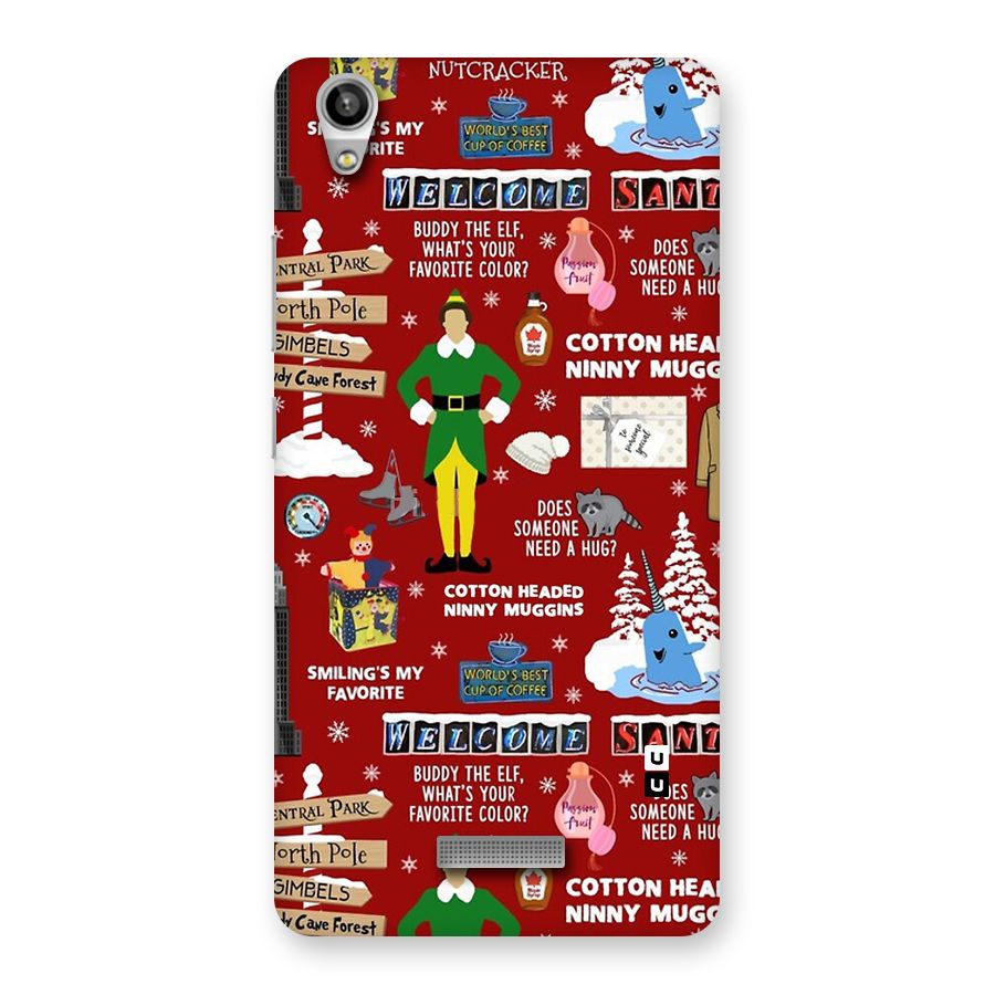 Christmas Cute Doodles Back Case for Lava Pixel V1