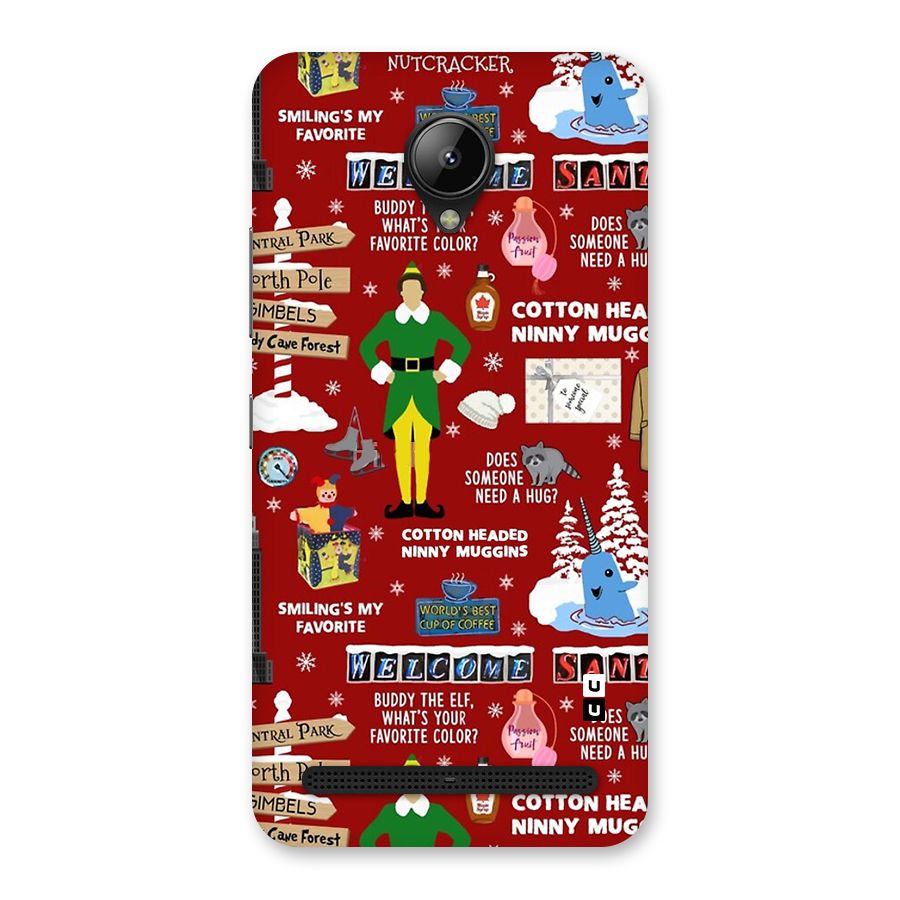 Christmas Cute Doodles Back Case for Lenovo C2