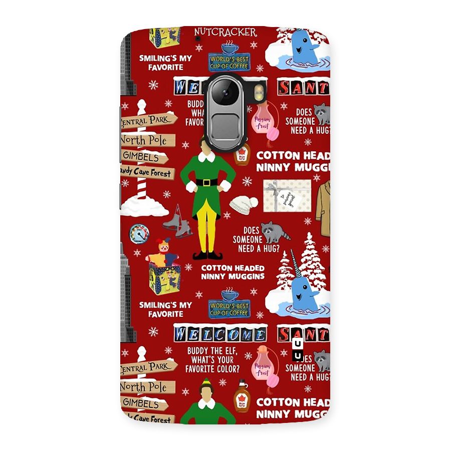 Christmas Cute Doodles Back Case for Lenovo K4 Note