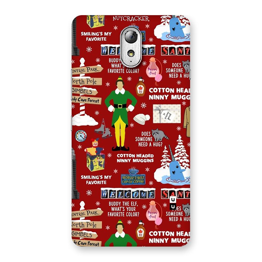 Christmas Cute Doodles Back Case for Lenovo Vibe P1M