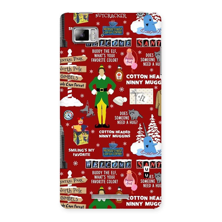 Christmas Cute Doodles Back Case for Lenovo Vibe Z K910