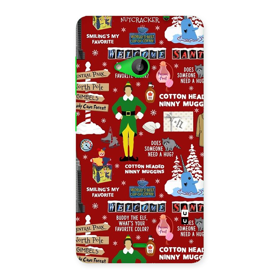 Christmas Cute Doodles Back Case for Lumia 535
