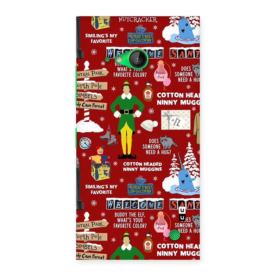 Christmas Cute Doodles Back Case for Lumia 730
