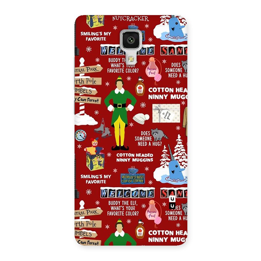 Christmas Cute Doodles Back Case for Mi4