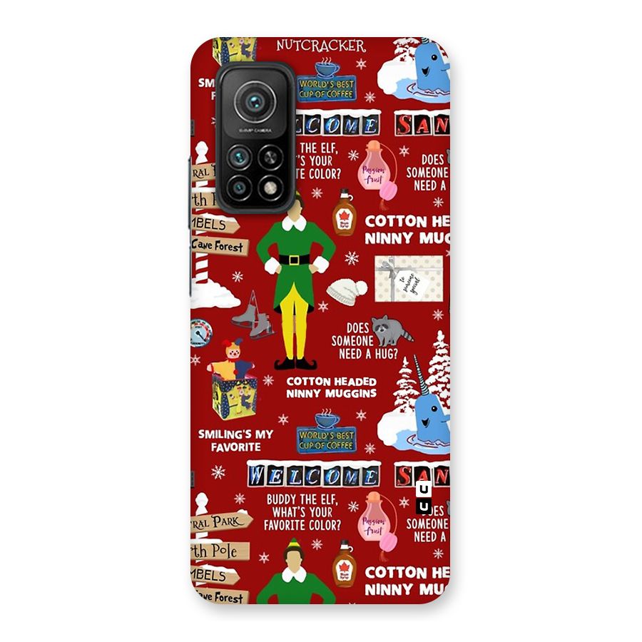 Christmas Cute Doodles Back Case for Mi 10T 5G