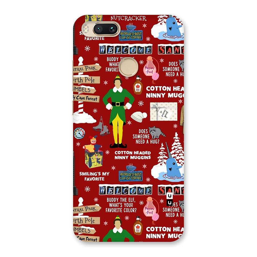 Christmas Cute Doodles Back Case for Mi A1