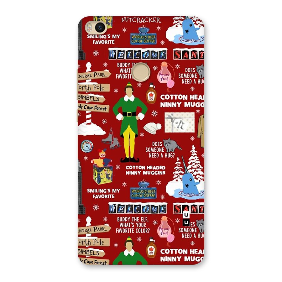 Christmas Cute Doodles Back Case for Mi Max 2
