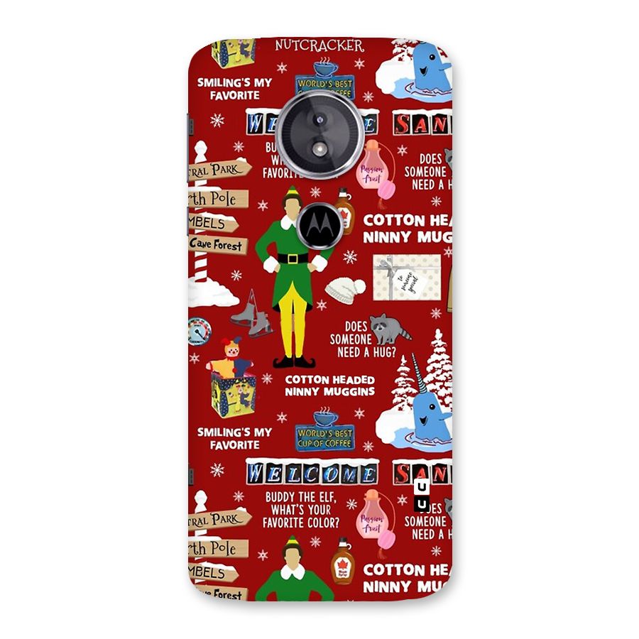 Christmas Cute Doodles Back Case for Moto E5