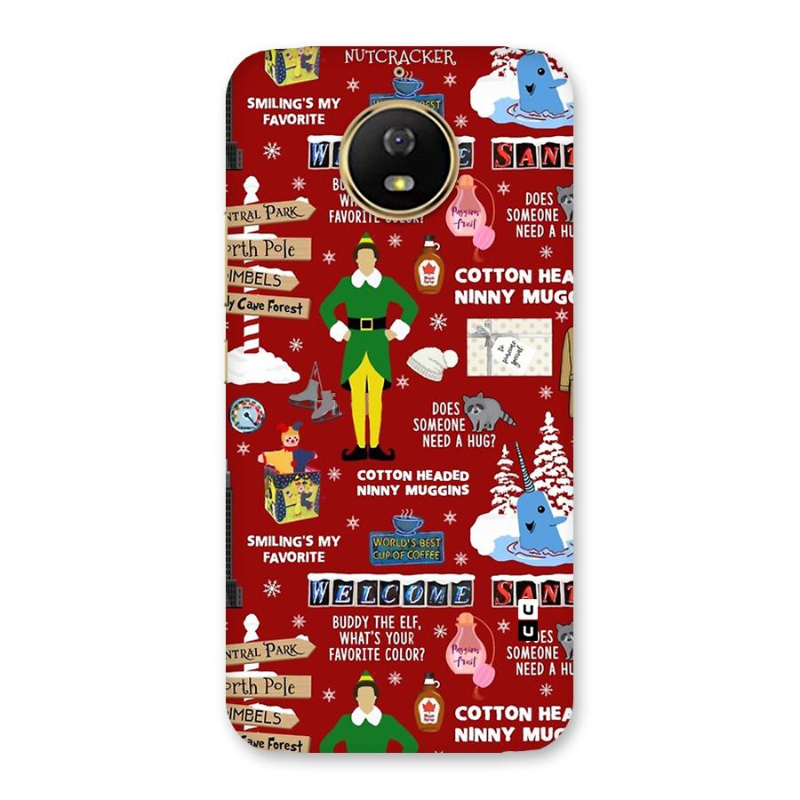 Christmas Cute Doodles Back Case for Moto G5s