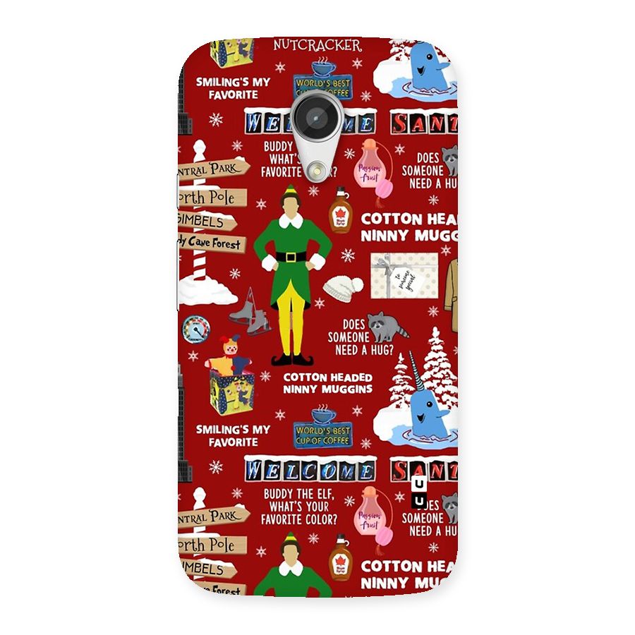 Christmas Cute Doodles Back Case for Moto G 2nd Gen